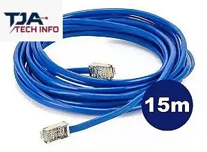 Cabo de rede Cat6 15 Metros Giga Lan 100% Cobre 10/1000 Mps novo