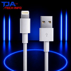 Cabo USB-A para Lightning 1 Metro – Compatível com iPhone | Alta Qualidade | TJA Tech Info