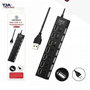 Hub Usb 2.0 7 Portas com Interruptor e Led - KA-H7U NOVO