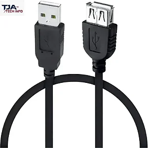 Cabo Usb Extensor 2.0 Extensão 1,5 Metros Macho Fêmea Cor Preto Nova