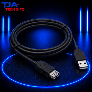 Cabo USB 3.0 A Macho para USB-B Chato Duplo – 0,50m | Alta Velocidade | TJA Tech Info