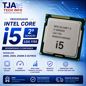 Processador Intel Core i5 2ª Geração LGA 1155 | i5-2300 a i5-2500K | OEM