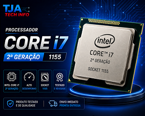Processador Intel Core i7 2ª Geração LGA 1155 4 Núcleos 8 Threads