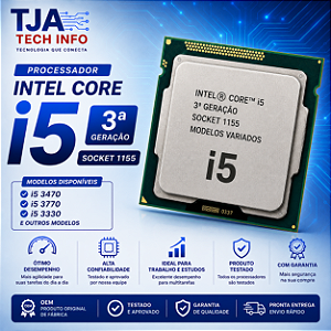 Processador Intel Core i5 3ª Geração LGA 1155 | i5-3330 a i5-3570 | OEM