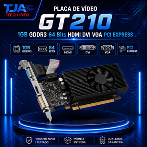 Placa de Vídeo Vinik GT210 1GB GDDR3 64 Bits – HDMI / DVI / VGA – Produto Novo