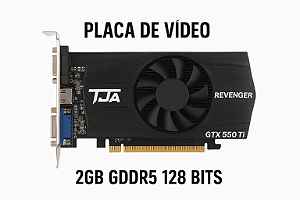 Placa de Vídeo Revenger GTX 550 Ti 2GB GDDR5 128 Bits – HDMI / DVI / PCI-E