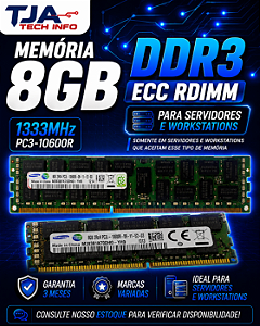Memória Samsung 8GB 1333 RDIMM M393B1K70DH0-YH9 para Servidor
