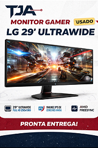 Monitor Gamer LG 29” Ultrawide IPS 1ms Full HD 29UM69G HDMI FreeSync | Usado