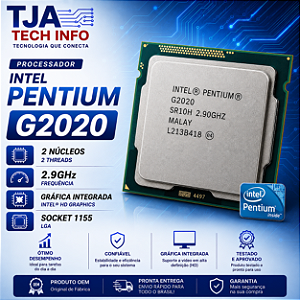 Processador Intel Pentium G2020 2 Núcleos 2.9GHz c/ Gráfica Integrada