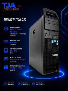 Workstation Lenovo ThinkStation D30 Xeon E5-2603 8GB RAM 1.5TB Quadro 600 Profissional Semi Nova