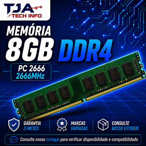 Memória DDR4 8GB 2666MHz PC4-21300 Desktop Computador