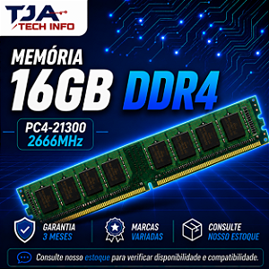 Memória DDR4 16GB 2666MHz PC4-21300 Desktop Computador