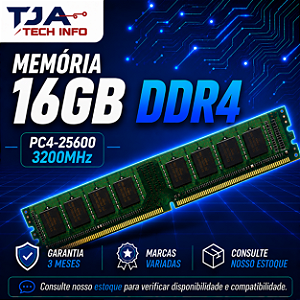 Memória DDR4 16GB 3200MHz PC4-25600 Desktop Computador