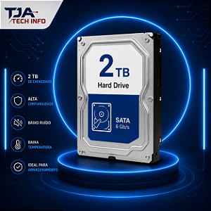 HD Interno 2TB SATA 3.5" para Desktop, Servidor e DVR