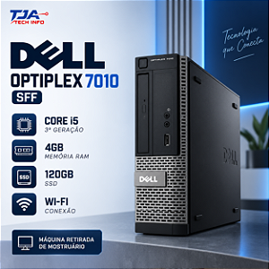 Computador Dell OptiPlex 7010 SFF Core i5 3ª Geração 4 GB SSD 120 GB Wi-Fi