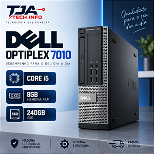 Computador Dell OptiPlex 7010 Core i5 8 GB SSD 240 GB