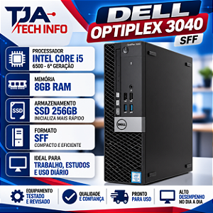 Computador Dell OptiPlex 3040 SFF Core i5-6500 8 GB SSD 256 GB