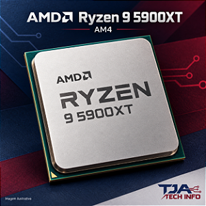 Processador AMD Ryzen 9 5900XT AM4 16 Núcleos 32 Threads Sem Vídeo Sem Cooler