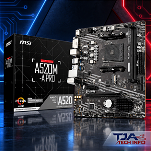 Placa-mãe MSI A520M-A PRO AM4 DDR4