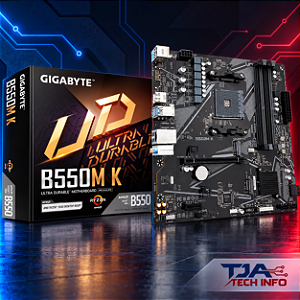Placa-mãe Gigabyte B550M K AM4 DDR4