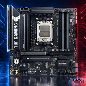 Placa-mãe ASUS TUF GAMING B850M-E WIFI AM5 DDR5