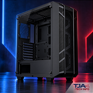 Gabinete Gamer Kalkan Alfern Preto – Sem Ventoinhas