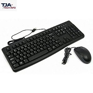 Kit Teclado + Mouse com Fio – Variadas Marcas – 3 Meses de Garantia