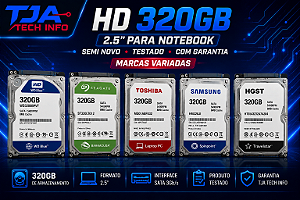 HD 320GB 2.5" para Notebook | Semi Novo |TJA Tech Info