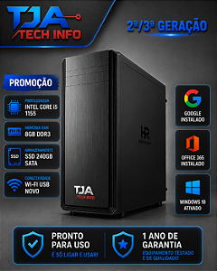 Computador Intel Core i7 8GB RAM SSD 240GB Wi-Fi Windows 10 Pro
