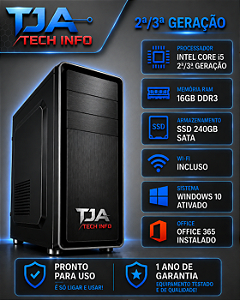 Computador Intel Core i5 8GB RAM SSD 240GB Wi-Fi Windows 10