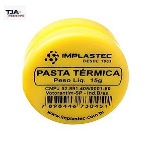 Pasta Térmica Branca 15g Implastec P/ Processador Peltier NOVA