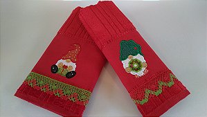 Kit toalhas de rosto de Natal