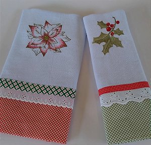 Kit pano de prato de Natal