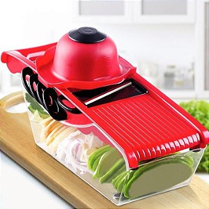 Kit 3 un Mandoline Slicer Nicer Cortador De Legumes 6 Em1