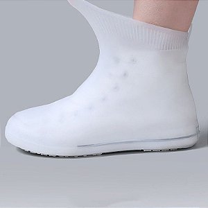 Capa Chuva Sapato Tenis Moto Protetor Silicone Calçado
