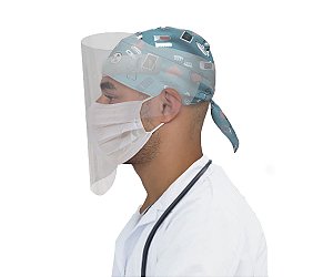 Kit 10 Máscara Facial Protetora Anti Respingo Epi Proteção