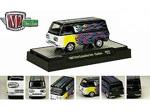 Ford: Econoline Van Custom (1965) Preto - 1:64 - M2 Machines