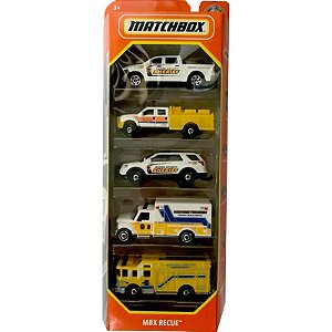 Pack 5 Matchbox - MBX Recue - GVY46