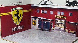 Diorama Ferrari - MDF - 1/64 