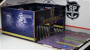 Diorama Oficina Ferrari - 1/64 - MDF