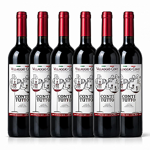 Caixa com 6 unidades Vinho Tinto Conti Tutto VII 750ml