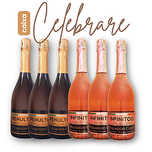 Caixa Celebrare - 6un de Espumantes Extra Brut Branco e Rosé