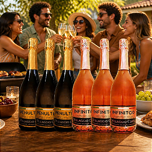 Caixa Celebrare - 6un de Espumantes Extra Brut Branco e Rosé