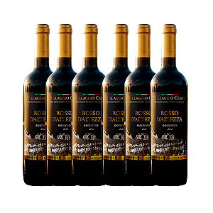 Caixa com 6unidades - Vinho Tinto Sangiovese ROSSO D'ALTEZZA 2022 750ml