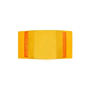 LOMBADA EM RESINA BIDIRECONAL TAMANHO 27 X 13,7 X 4,8 CM, COM DOIS PINOS DE FIXAÇÃO SEXT. COR AMARELA
