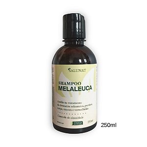 Shampoo Melaleuca 250ml | Caspa, Dermatite, Psoríase e Inflamação | Salunat