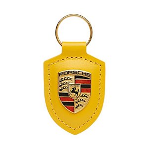 Chaveiro de Couro Porsche  ( Yellow Speed)