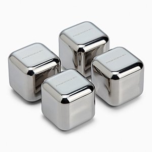 Conjunto de 4 formas de gelo em aço inoxidável