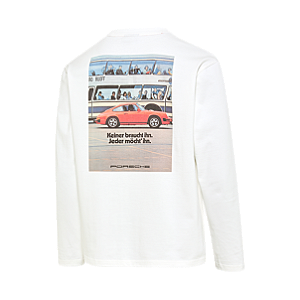 Camisa retrô de manga comprida