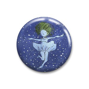 Mergulho no Vazio - Botton oficial Téo E O Mini Mundo - 4,5 cm